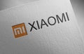 Xiaomi-1 on paper texture Royalty Free Stock Photo